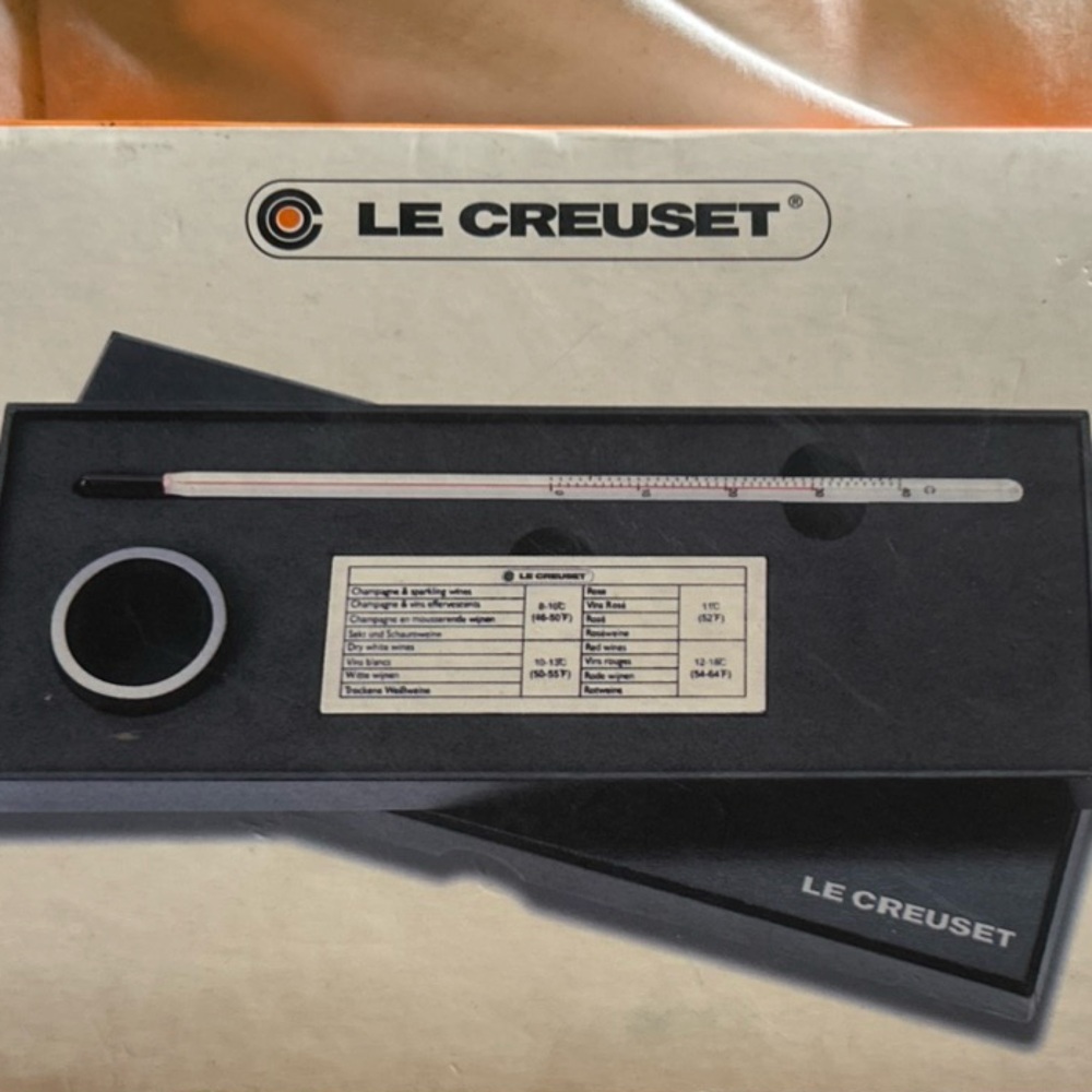 Le Creuset Black and White Thermometer Set